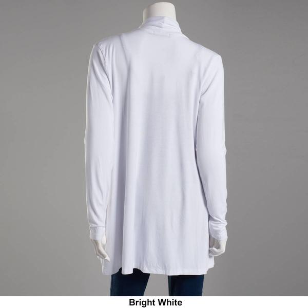 Womens Cure Open Front Cardigan with Grommets alternate view