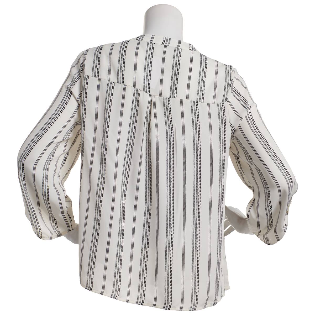 Womens Cure Stripe Ladder Inset Shoulder Casual Button Down