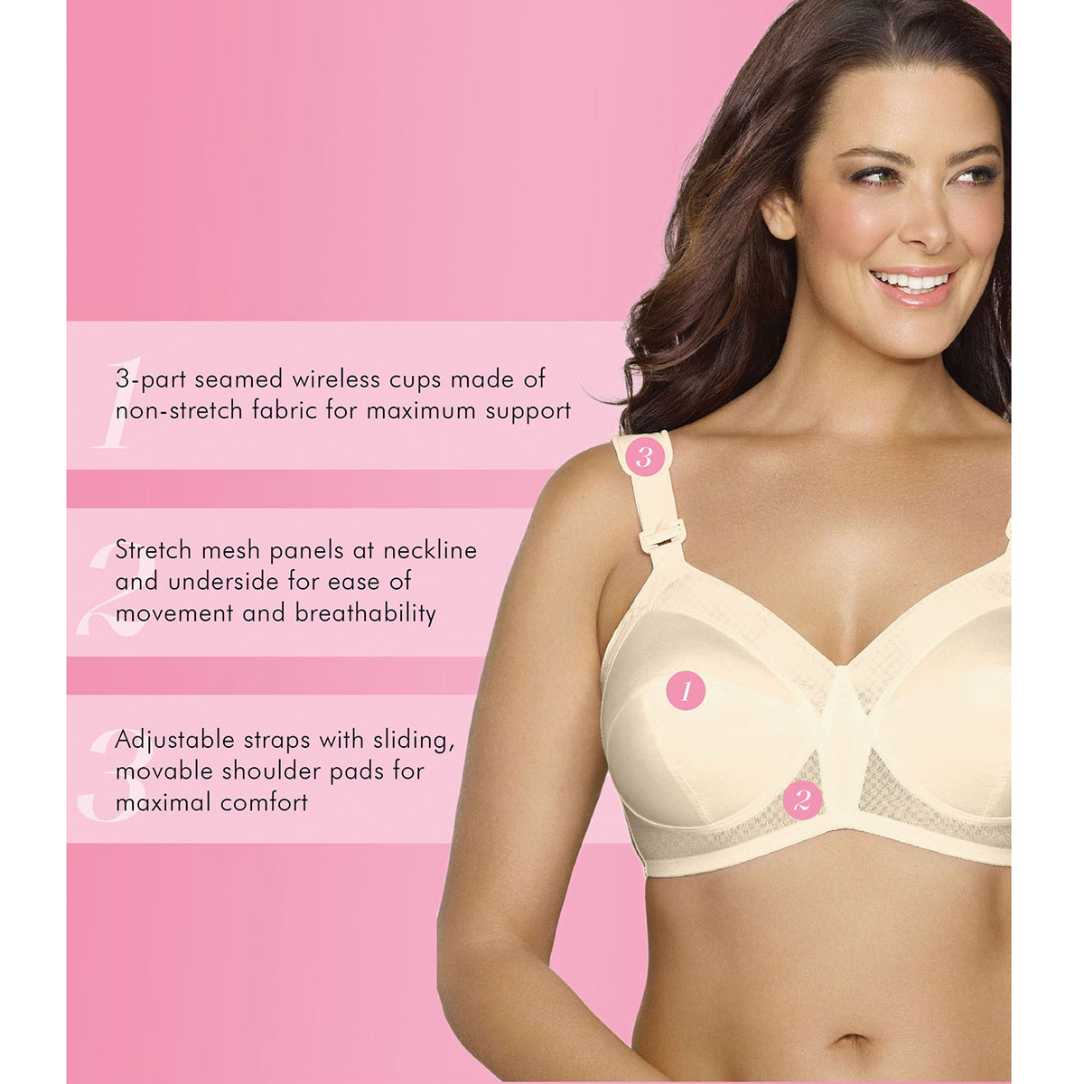 Womens Exquisite Form Fully(R) Original Wirefree Support Bra