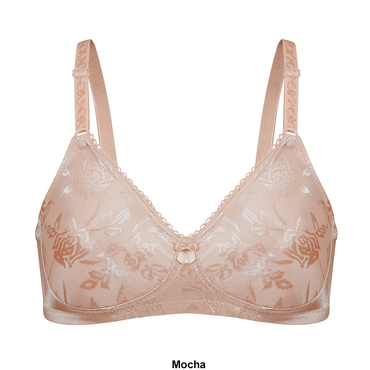 Womens Bestform Floral Jacquard Wire-Free Soft Cup Bra 5006222