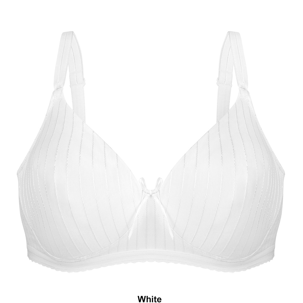 Womens Bestform Cotton Striped Wire-Free Cotton Bra 5006248