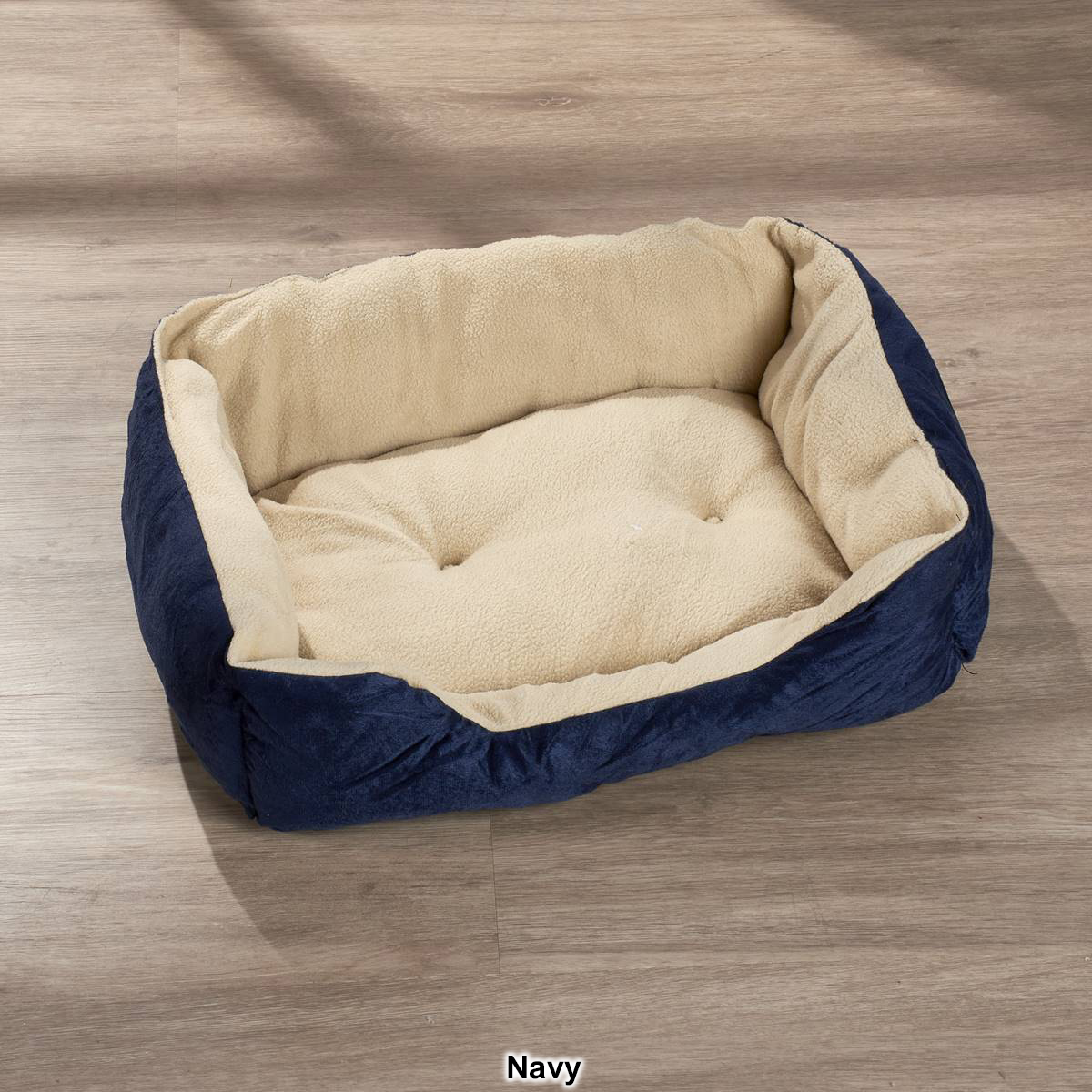 Comfortable Pet Plush Square Cuddler Pet Bed