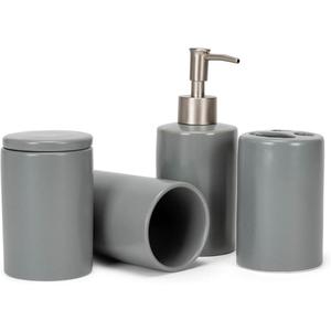 Ceramic 4pc. Bath Accessory Set
