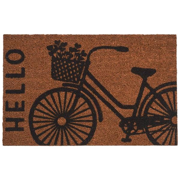 Hello Bike PVC Backed Natural Coir Mat