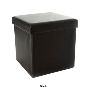 FHE Faux Leather Storage Ottoman alternate view