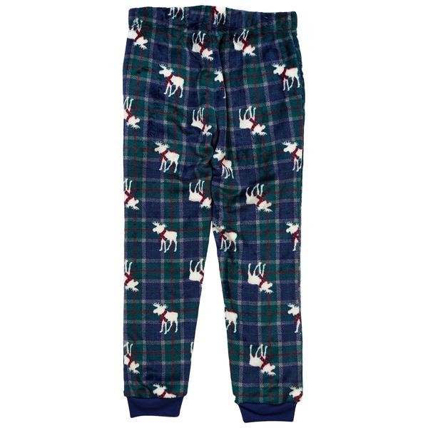 Boys (8-20) Sleep On It(R) Moose Plaid Pajama Pants alternate view