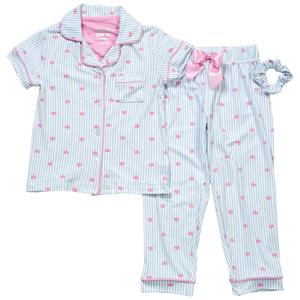 Girls (4-6x) Sleep On It(R) 2pc. Stripe/Heart Pajama Set