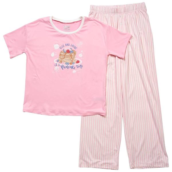 Girls (7-16) Sleep On It(R) 2pc. Short Sleeve Pancake Pajama Set alternate view