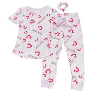 Girls True Religion 3pc. Floral/Logo Pajama Set