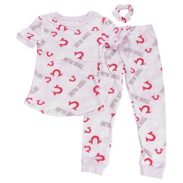 Girls True Religion 3pc. Floral/Logo Pajama Set alternate view