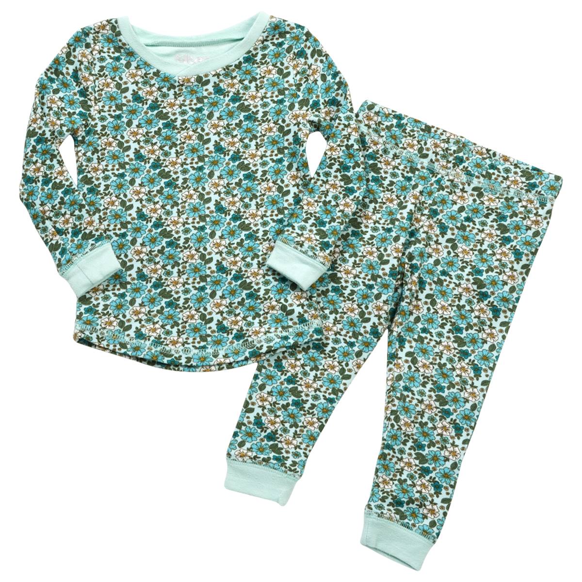 Toddler Girl Sleep On It Floral Snug Fit Pajama Set