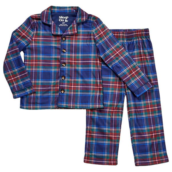 Toddler Boy Sleep On It(R) 2pc. Plaid Coat Pajama Set