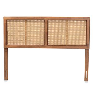 Baxton Studio Gilbert Ash Walnut Finished Wood Headboard alternate view