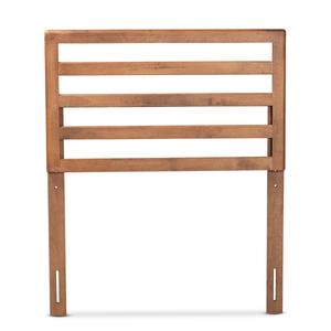 Baxton Studio Akemi Ash Walnut Finished Wood Twin Size Headboard alternate view