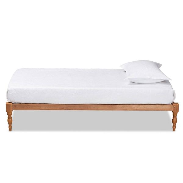 Baxton Studio Iseline Walnut Brown Wood Twin Platform Bed Frame alternate view