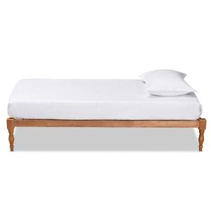 Baxton Studio Iseline Walnut Brown Wood Twin Platform Bed Frame alternate view