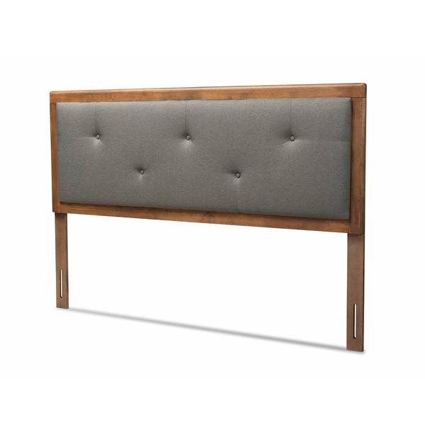 Baxton Studio Abner Modern Fabric Wood Full Size Headboard