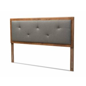 Baxton Studio Abner Modern Fabric Wood Full Size Headboard
