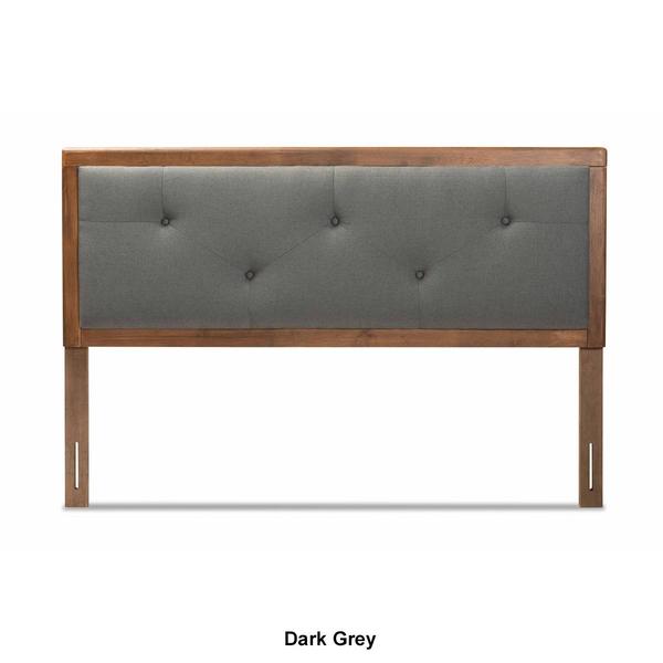 Baxton Studio Abner Modern Fabric Wood Full Size Headboard alternate view