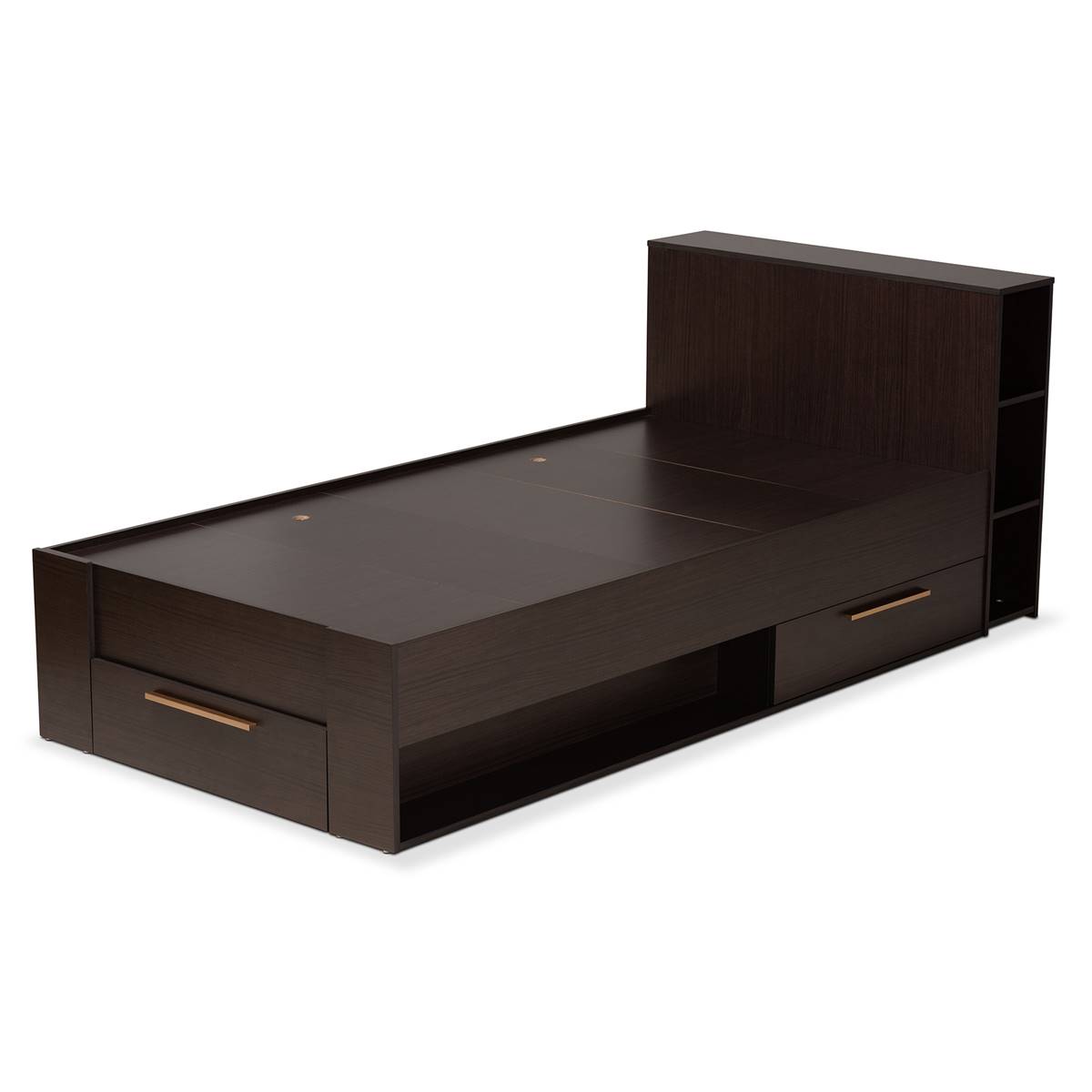 Baxton Studio Carlson Twin Size 3-Drawer Platform Storage Bed