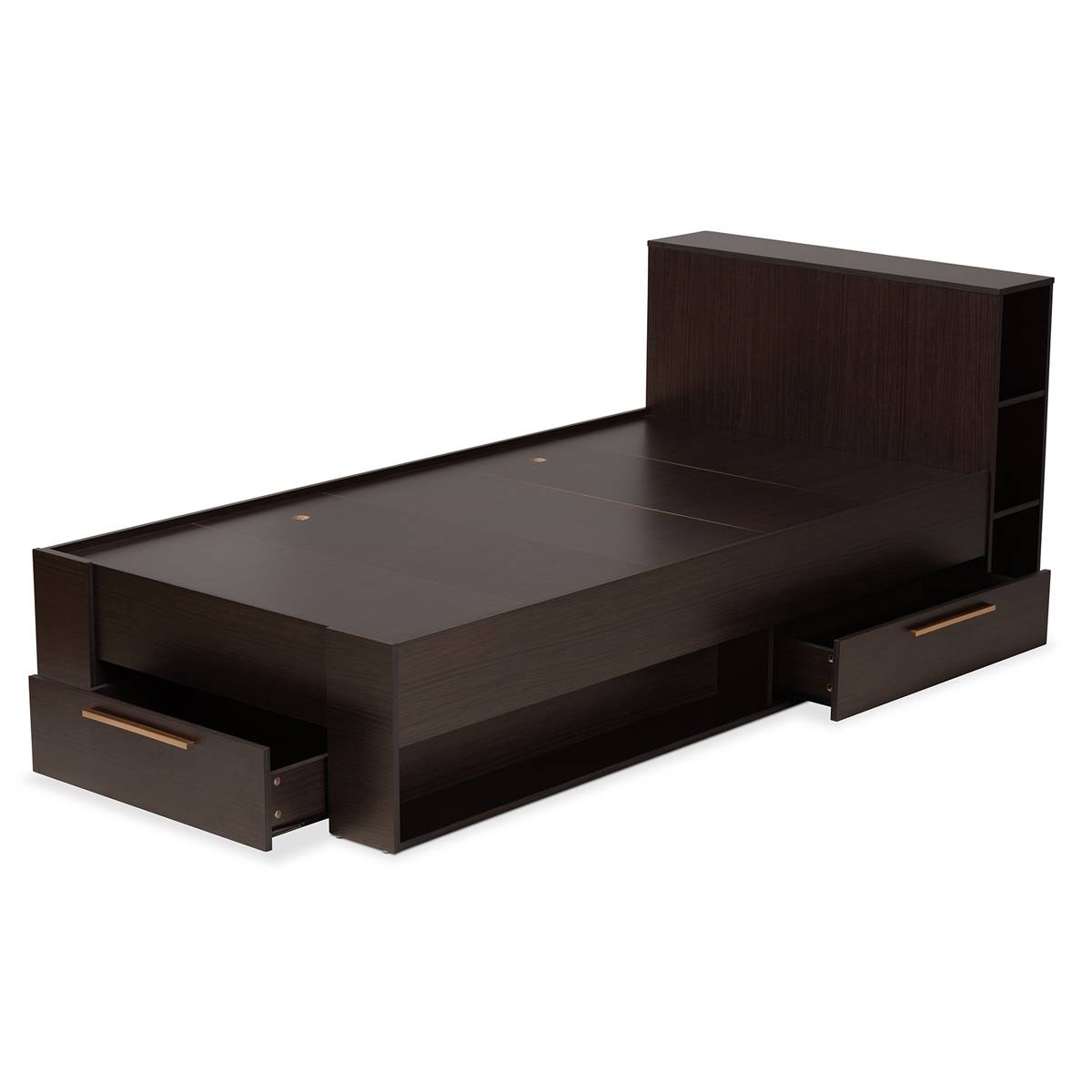 Baxton Studio Carlson Twin Size 3-Drawer Platform Storage Bed