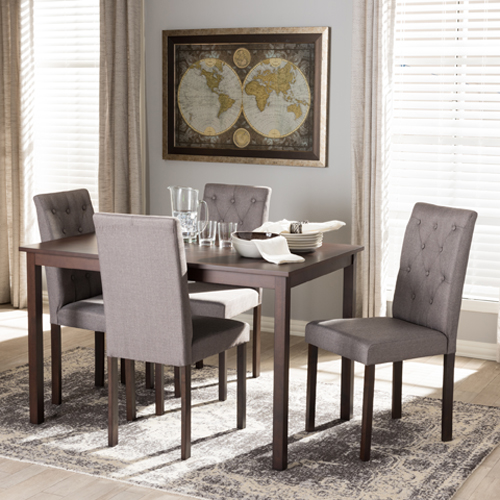 Baxton Studio Gardner Modern & Contemporary 5pc. Dining Set