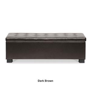 Baxton Studio Roanoke Contemporary Ottoman alternate view