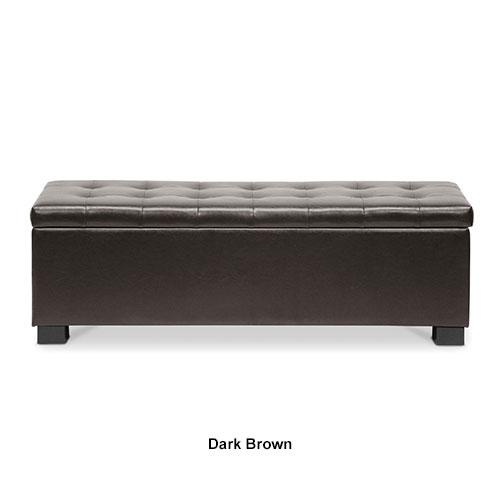 Baxton Studio Roanoke Contemporary Ottoman alternate view