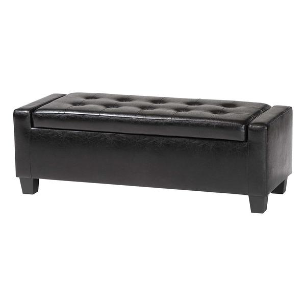 Baxton Studio Manchester Ottoman