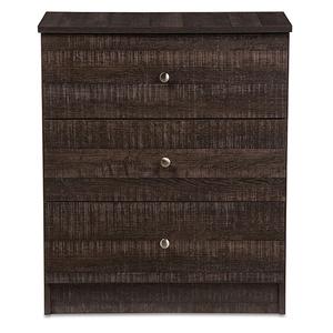 Baxton Studio Decon 3 Drawer Storage Chest