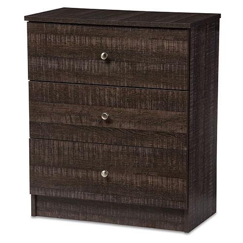 Baxton Studio Decon 3 Drawer Storage Chest alternate view