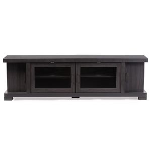 Baxton Studio Viveka 70in. Wood TV Cabinet with 2 Glass Doors alternate view
