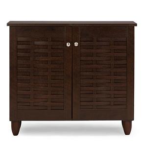 Baxton Studio 2 Door Entryway Shoe Storage Cabinet