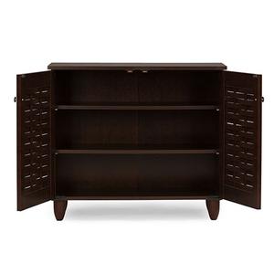 Baxton Studio 2 Door Entryway Shoe Storage Cabinet alternate view