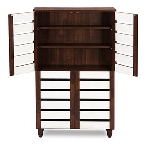 Baxton Studio Gisela Two-Tone Shoe Cabinet alternate view