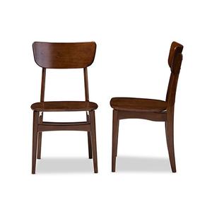 Baxton Studio Netherlands Wood Dining Set of 2 Side Chairs alternate view