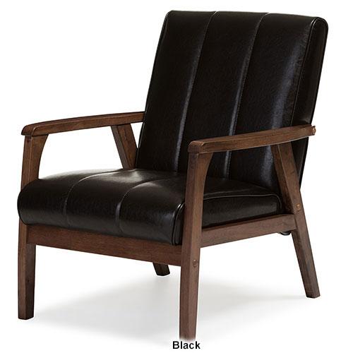 Baxton Studio Nikko Mid-Century Wooden Lounge Chair alternate view