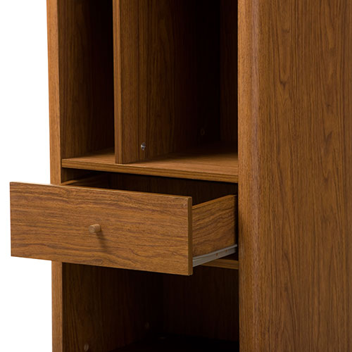 Baxton Studio Ellingham Mid-Century Storage Cabinet Bookcase