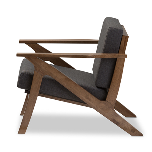 Baxton Studio Cayla Mid-Century Modern Lounge Chair