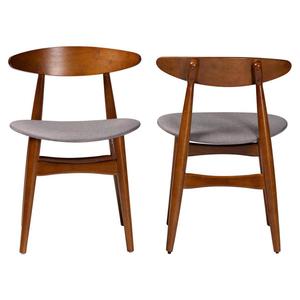 Baxton Studio Flora Mid-Century Set of 2 Dining Chairs alternate view