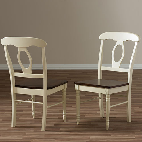 Baxton Studio Napoleon French Country Set Of 2 Dining Chairs