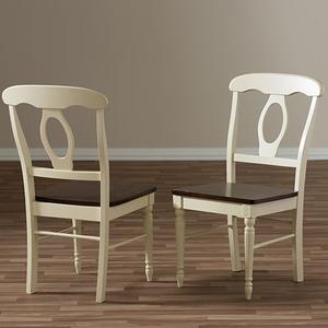 Baxton Studio Napoleon French Country Set of 2 Dining Chairs alternate view