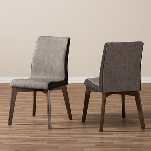 Baxton Studio Kimberly 2pc. Fabric Dining Chair Set