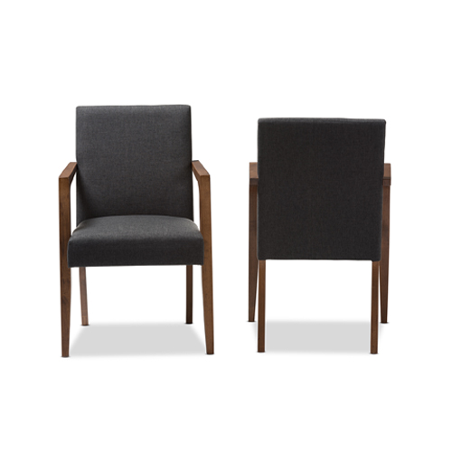 Baxton Studio Andrea Armchairs - Set Of 2