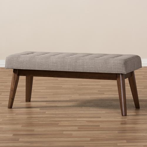 Baxton Studio Elia Button-Tufted Bench alternate view