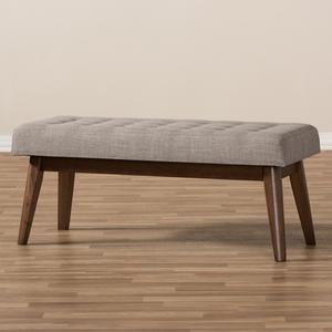 Baxton Studio Elia Button-Tufted Bench alternate view