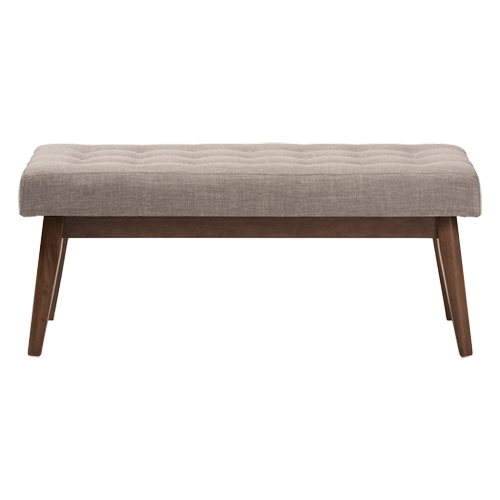 Baxton Studio Elia Button-Tufted Bench