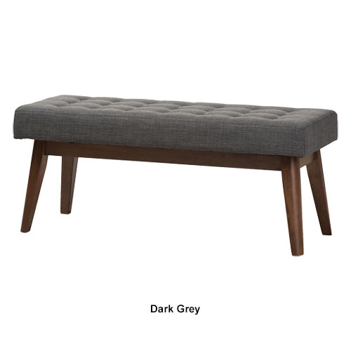 Baxton Studio Elia Button-Tufted Bench