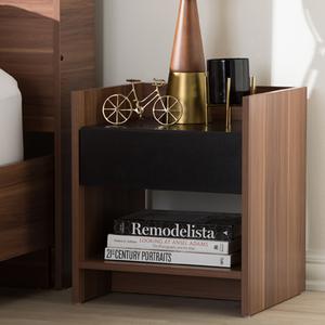Baxton Studio Vanda 1 Drawer Nightstand