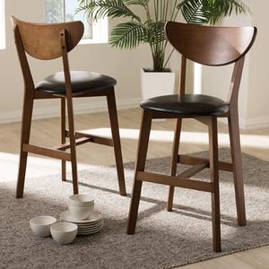 Baxton Studio Eline Counter Stools - Set of 2